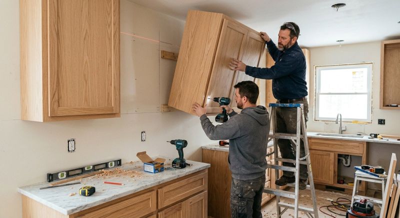 Glazed Cabinets Installation in Carmel, IN